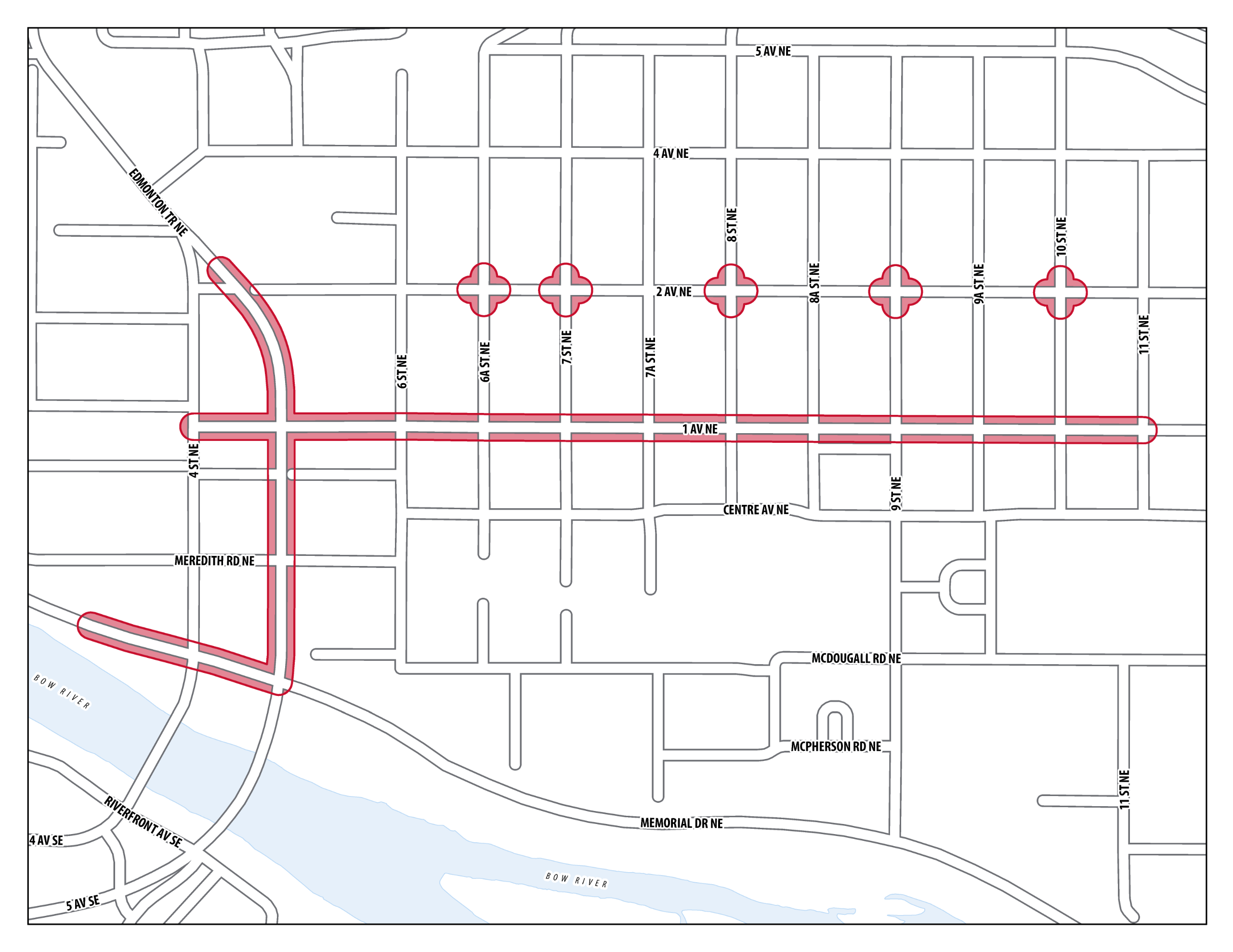 1 Avenue N.E. Main Streets Project Area