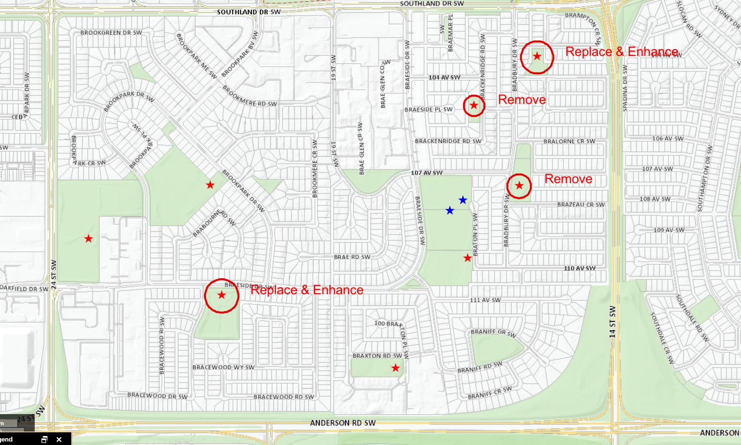 Braeside map