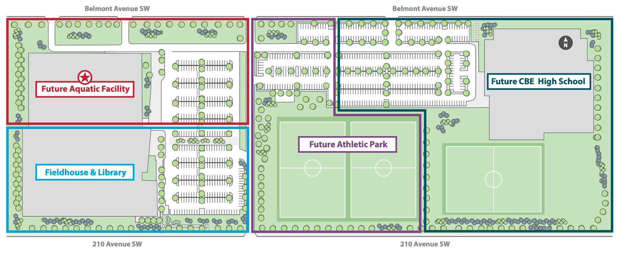 Belmont Civic Site Map