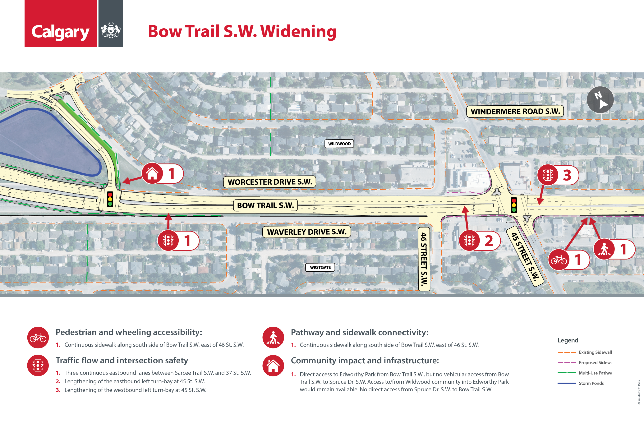 Bow Trail S.W. Widening