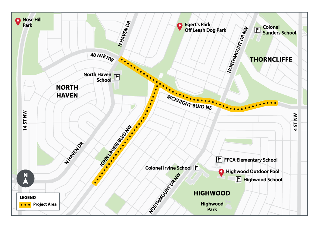 This is a basic map of the project study area.