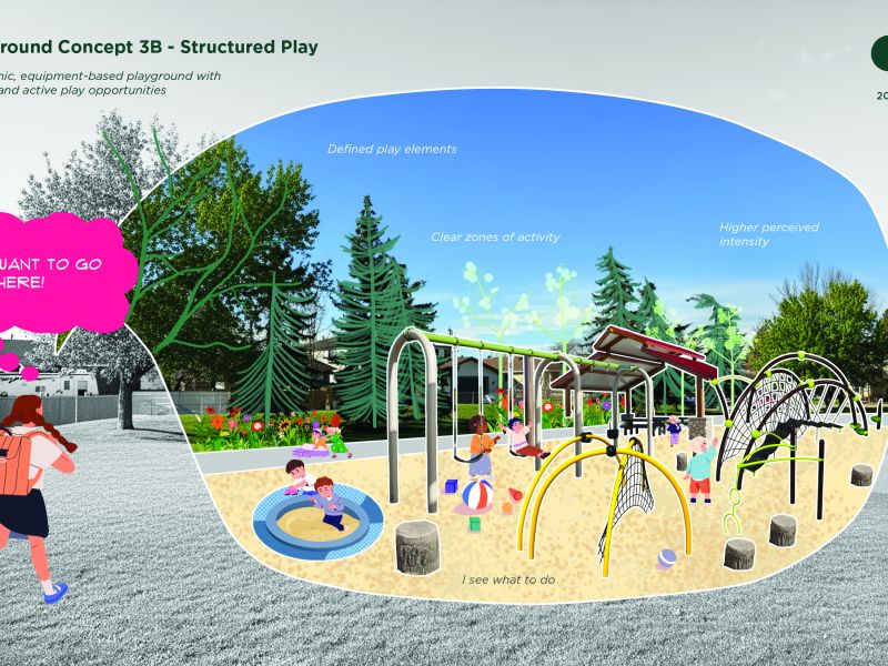 perspective image of option B