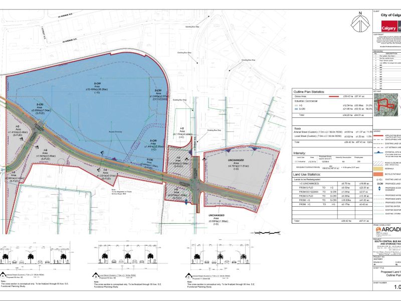 detail land use map with full legend